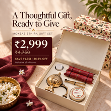 Moksae Sthira Pure Brass Dhuni Fumer & Frankincense Resin Gift Set