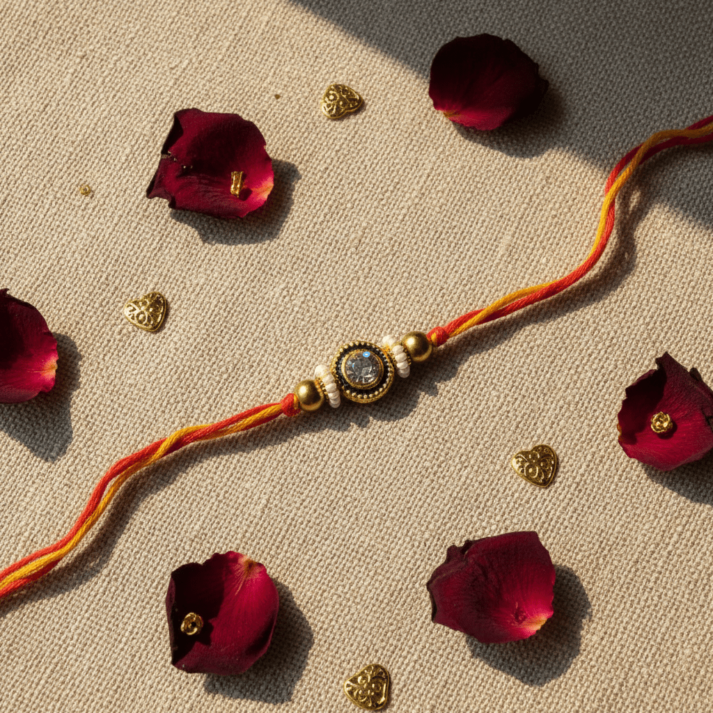 Crystal Rakhi — Handmade luxury - MoksaeCrystal Rakhi — Handmade luxury