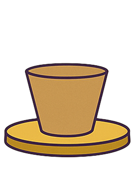 Place incense cup on stand