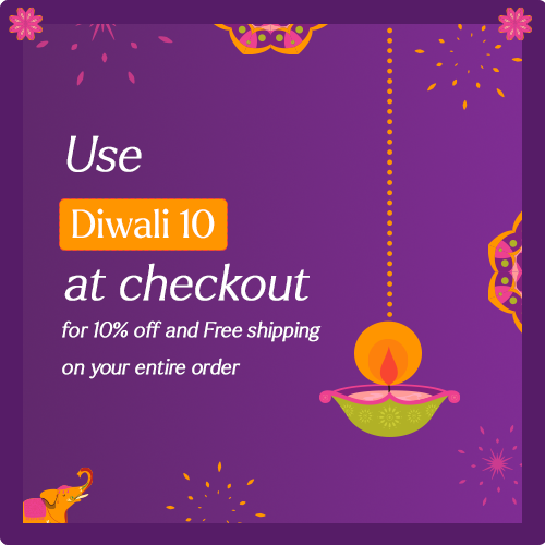 Use Diwali 10 at checkout for 10% off and free shipping
