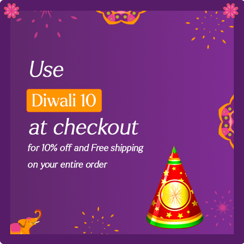 Use Diwali 10 at checkout for 10% off and free shipping
